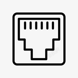 RJ45接头rj45连接以太网高清图片