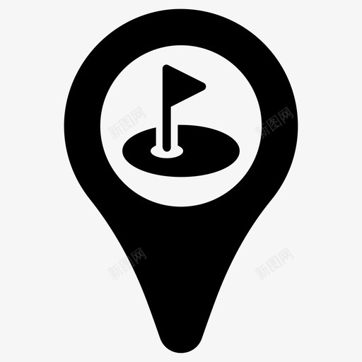 高尔夫地址高尔夫球场svg_新图网 https://ixintu.com 位置 高尔夫 地址 高尔夫球场 地图 别针 运动