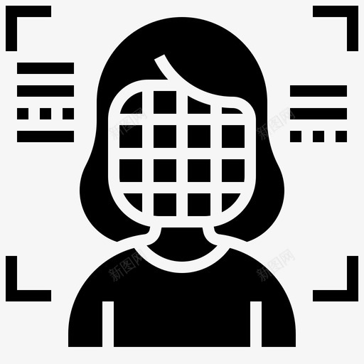 人脸检测人类识别svg_新图网 https://ixintu.com 人脸 检测 人类 识别 传感器 生物 特征 轮廓