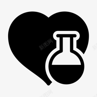心烧杯化学图标