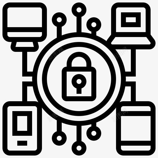 关键基础设施网络安全svg_新图网 https://ixintu.com 关键 基础设施 网络安全 系统 网络 抢劫