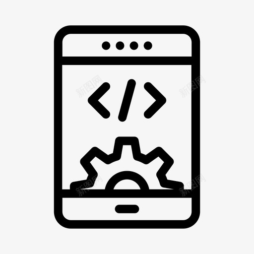 开发手机编码svg_新图网 https://ixintu.com 开发 手机 编码 电话 设计