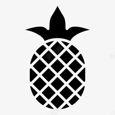 菠萝水果馅图标