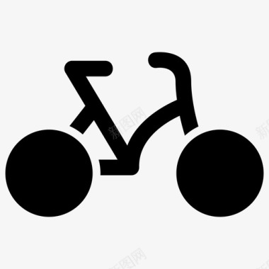 自行车运动娱乐图标