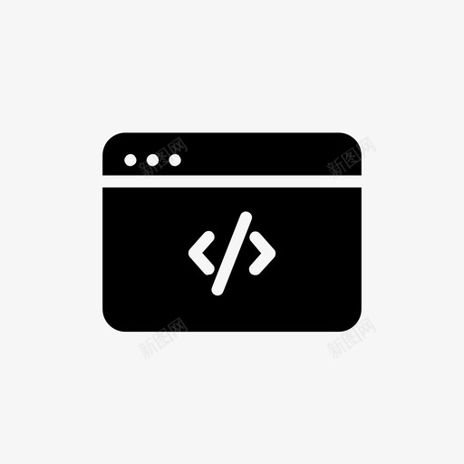 浏览器计算机程序员字形svg_新图网 https://ixintu.com 浏览器 计算机 程序员 字形