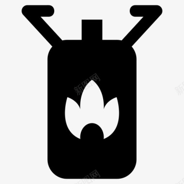 煤气气瓶储气罐图标