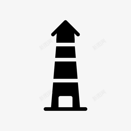 灯塔建筑物货物svg_新图网 https://ixintu.com 灯塔 建筑物 货物运输塔 仓库 货物运输 线条 符号