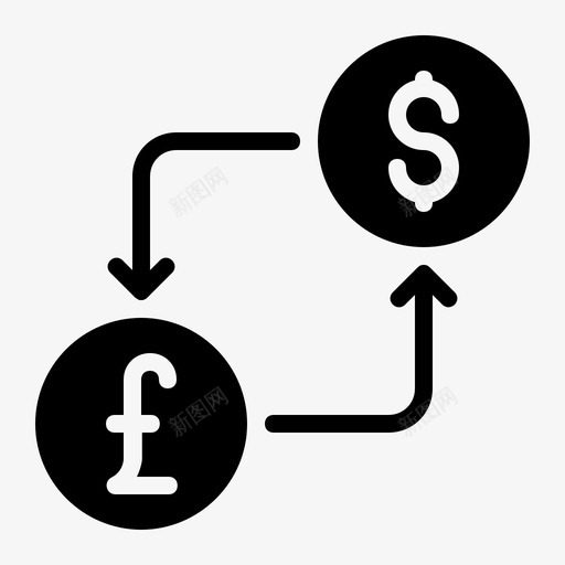 货币兑换商业金融雕文svg_新图网 https://ixintu.com 货币 兑换 商业 金融 雕文