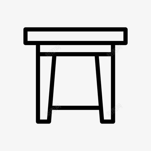 凳子家具室内svg_新图网 https://ixintu.com 家具 凳子 室内 桌子 木头 线条