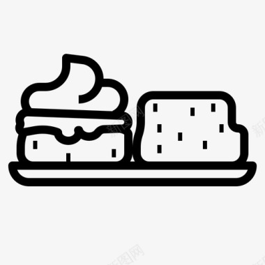 烤饼烘焙面包店图标