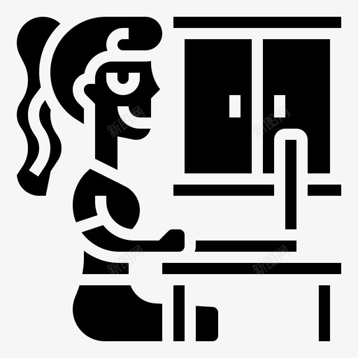 在家工作自由职业者办公室svg_新图网 https://ixintu.com 在家 工作 自由职业者 办公室 女性