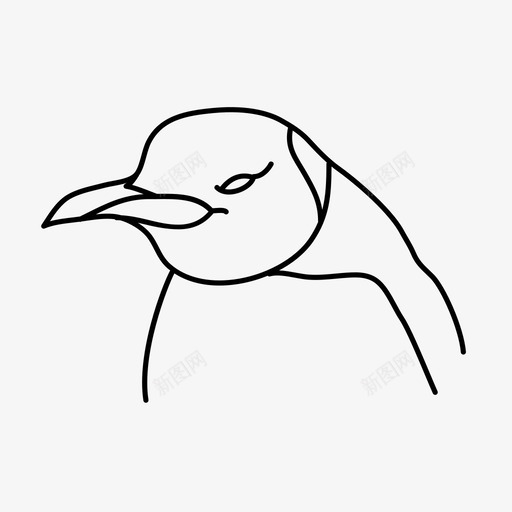 企鹅动物插图svg_新图网 https://ixintu.com 企鹅 动物 插图 丛林 野生 野生动物 动物园