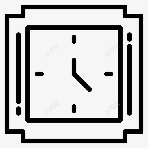 手表设备电子svg_新图网 https://ixintu.com 复古 手表 设备 电子 媒体 东西 图标 标的 线条 风格