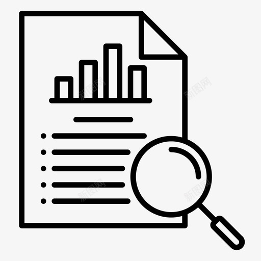 分析图表列表svg_新图网 https://ixintu.com 分析 分析图 图表 列表 放大镜 研究 研究会 会计