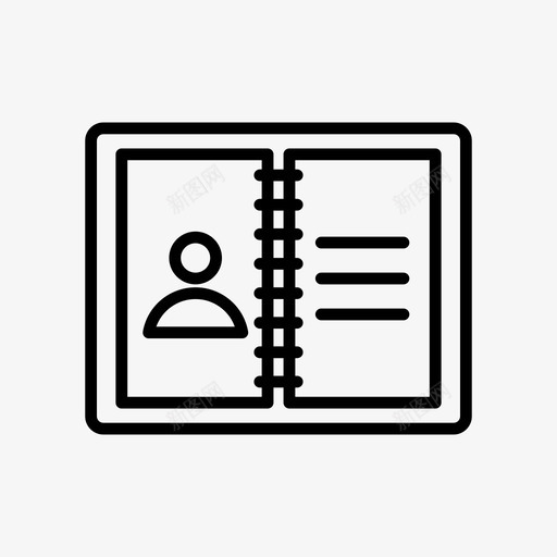 联系簿日记图书馆svg_新图网 https://ixintu.com 联系 日记 图书馆 记录 我们