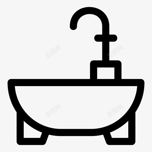 浴缸浴室淋浴svg_新图网 https://ixintu.com 浴缸 浴室 淋浴 水酒 酒店