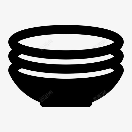 盘子碗厨房svg_新图网 https://ixintu.com 盘子 碗盘 厨房 工具 器具