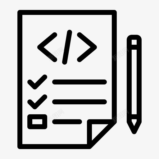 规划编码开发svg_新图网 https://ixintu.com 编程 规划 编码 开发 网页 大纲