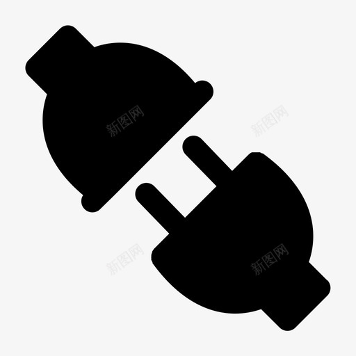 连接iconset媒体svg_新图网 https://ixintu.com 媒体 连接 移动 应用 网站 图标 实心