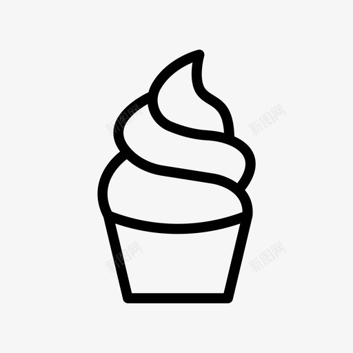 纸杯蛋糕美味食物svg_新图网 https://ixintu.com 纸杯 蛋糕 美味 食物 甜食 冰淇淋