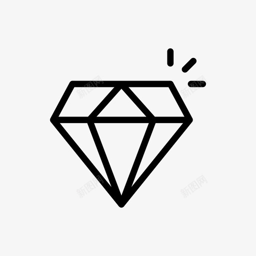 钻石宝石市场营销svg_新图网 https://ixintu.com 搜索引擎 优化 钻石 宝石 市场营销 溢价 网页 线条