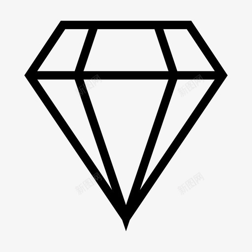 钻石宝石质量svg_新图网 https://ixintu.com 钻石 宝石 质量 红宝石 石头 线条