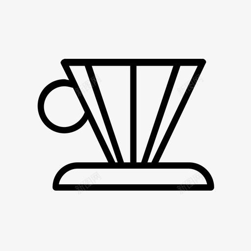 v60冲泡咖啡因svg_新图网 https://ixintu.com 咖啡店 冲泡 咖啡因 咖啡 工具 物品