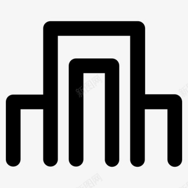办公室大楼企业图标