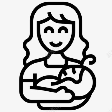 母亲婴儿家庭图标