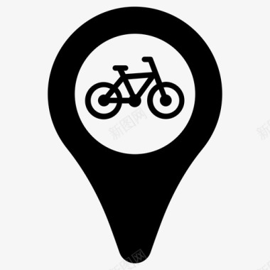 自行车gps位置图标