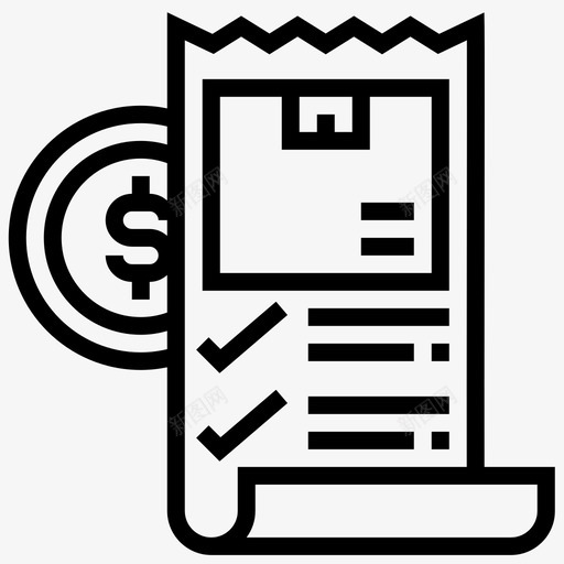销售单发票付款svg_新图网 https://ixintu.com 销售 单销售 单发票 发票 付款 收据 船运 运行