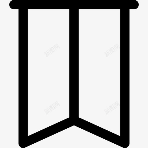 书签双注意收藏svg_新图网 https://ixintu.com 书签 注意 收藏 流行 功能区 像素