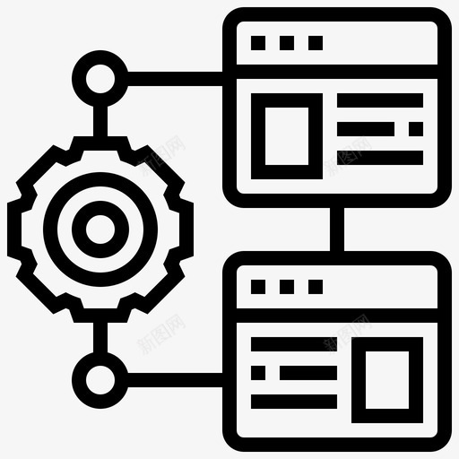 数据库算法处理系统svg_新图网 https://ixintu.com 数据库 算法 处理系统 工作流 大数 数据