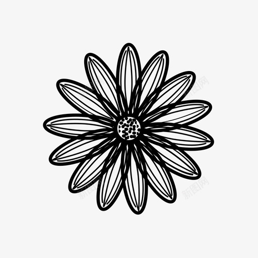 雏菊美丽花卉svg_新图网 https://ixintu.com 花卉 雏菊 美丽 手绘 植物
