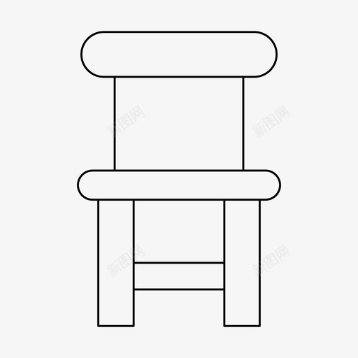 椅子家具坐svg_新图网 https://ixintu.com 椅子 家具 坐椅 细线 线条