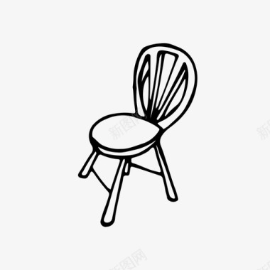 椅子元素家具图标