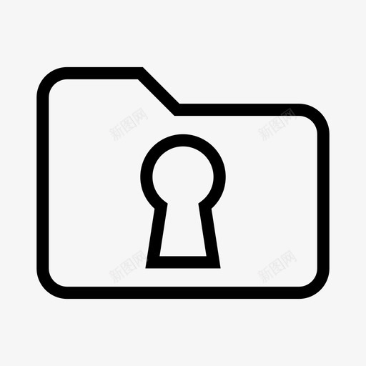 文件夹目录锁孔svg_新图网 https://ixintu.com 文件夹 目录 锁孔 专用 安全 文件