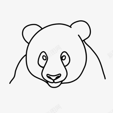 熊猫动物自然图标
