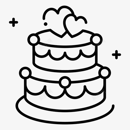 蛋糕面包房蛋糕装饰svg_新图网 https://ixintu.com 蛋糕 面包房 装饰 婚礼 艺术 设计 线切割