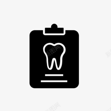牙科记录图标护理牙医图标