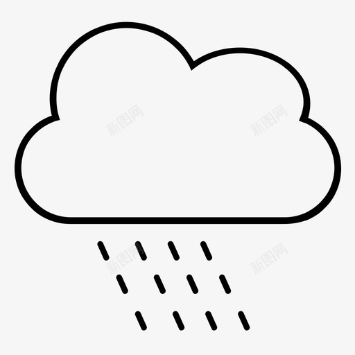 天气云和雨天气预报svg_新图网 https://ixintu.com 天气 云和 天气预报 天空