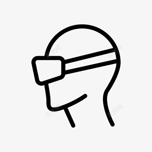 眼镜面部护目镜svg_新图网 https://ixintu.com 虚拟现实 眼镜 面部 护目镜 技术 无人机 线条