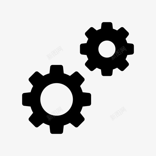 齿轮开发设置svg_新图网 https://ixintu.com 齿轮 网络 开发 设置 承载 轮廓