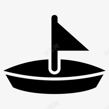 帆船巡航航海图标