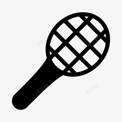 球拍羽毛球游戏svg_新图网 https://ixintu.com 运动 球拍 羽毛球 游戏 网球