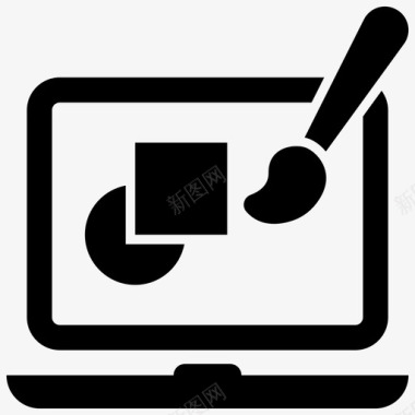 平面设计笔记本电脑工具图标