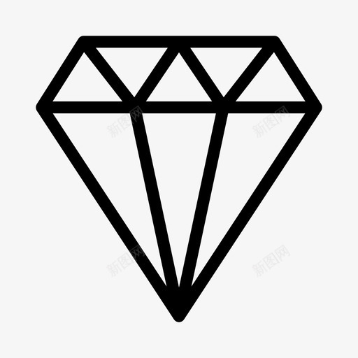 钻石银行金融svg_新图网 https://ixintu.com 银行 钻石 金融 珠宝 红宝石 像素 完美 线条 轮廓