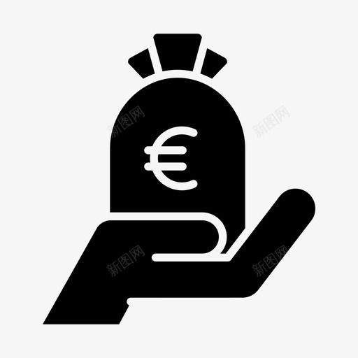 捐赠现金欧元svg_新图网 https://ixintu.com 捐赠 现金 欧元 金融 金钱