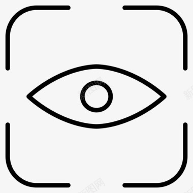 计算机视觉眼神交流视图图标