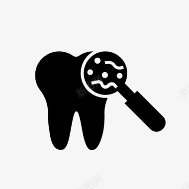 牙科细菌图标护理牙医图标